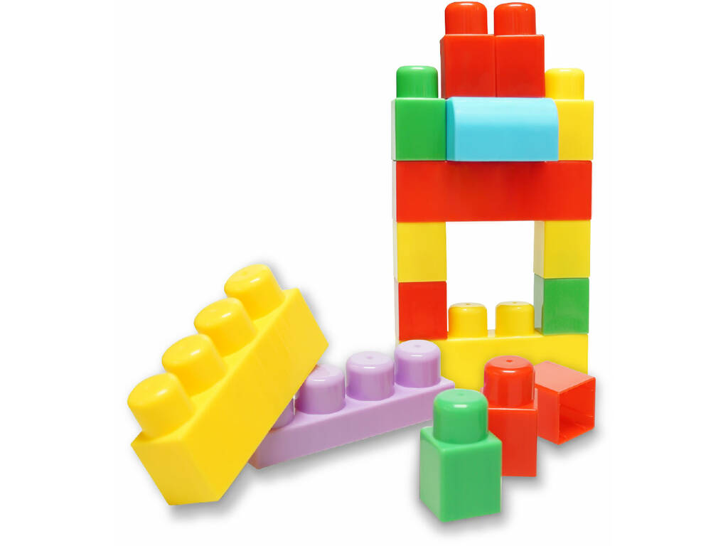Cube contenant des pièces de construction avec 20 pièces