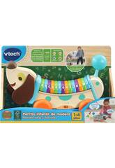 Eco Cagnolino per Bambini in Legno Scopri Lettere e Canzoni di Vtech 615222