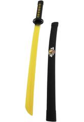 Espada Ninja de 68 cm. con Hoja Amarilla