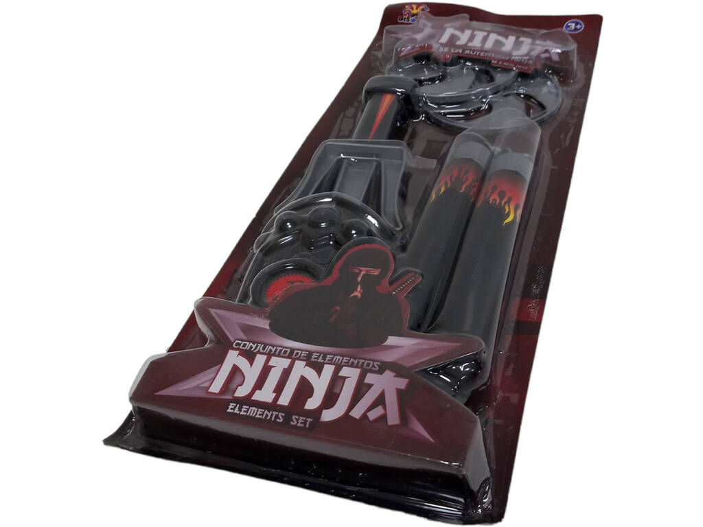 Set armi ninja con Nunchaku e Sai 25 cm.