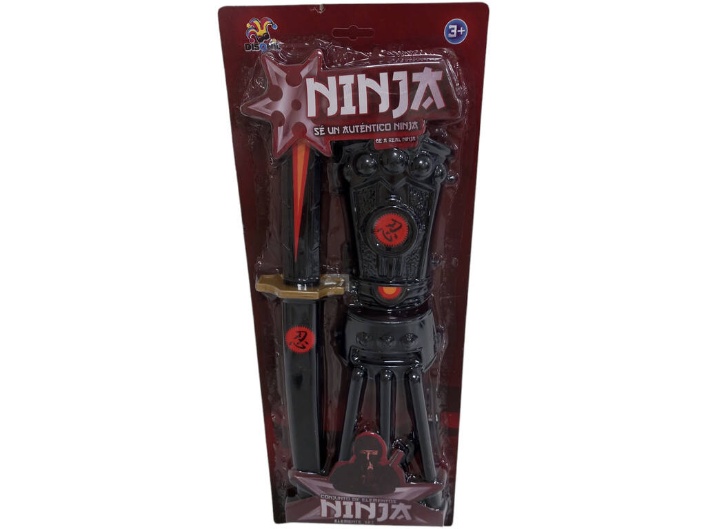 Set Armas Ninja com Katana 35 cm. e Garra