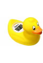 Thermomètre de salle de bain numérique jaune Duckling avec alarme et arrêt automatique