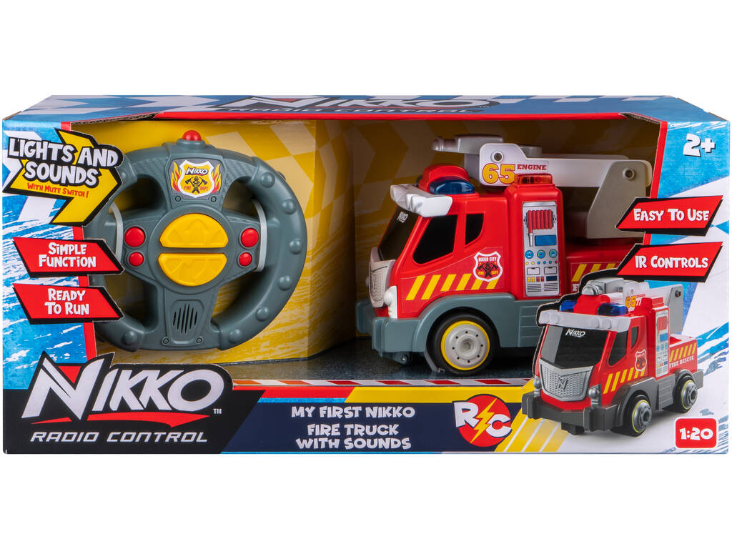 Radiocomando Il mio primo camion dei pompieri con suoni Nikko 10232