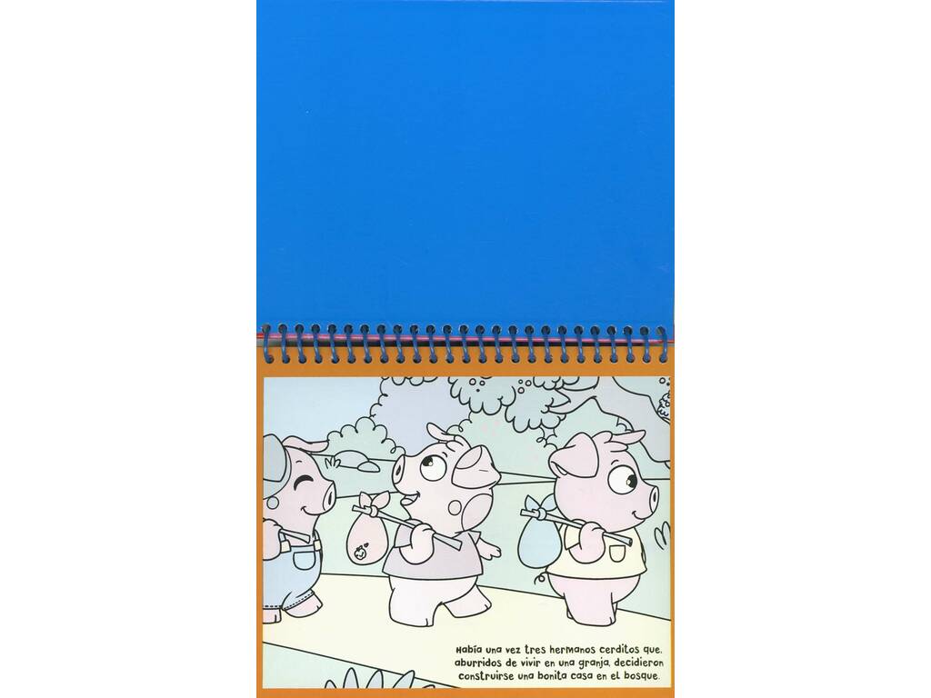 Les trois petits cochons au feutre à eau Je découvre les couleurs Livre