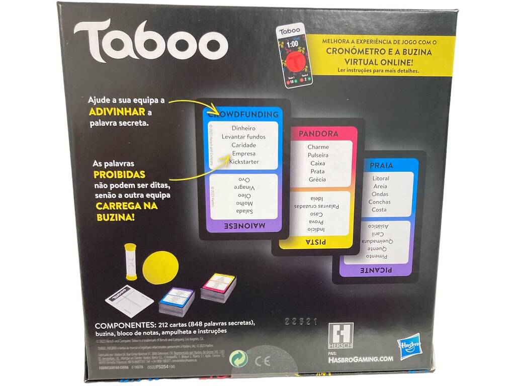 Jeu de société Taboo en portugais Hasbro F5254190