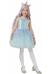 Einhorn-Prinzessin-Kostüm für Mädchen, Größe L