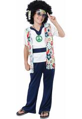 Hippie-Kostüm für Kinder, Größe XL
