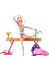 Barbie Tu peux être une gymnaste blonde avec un ensemble de jeu par Mattel HRG525