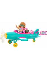 Barbie Chelsea Tú Puedes Ser Aviadora de Mattel HTK3
