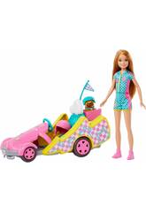 Poupe Barbie Stacie To The Rescue avec kart par Mattel HRM08