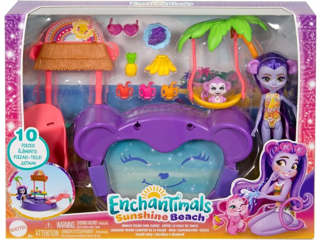 Enchantimals Sunshine Island Bambola con piscina di Mattel HTW73