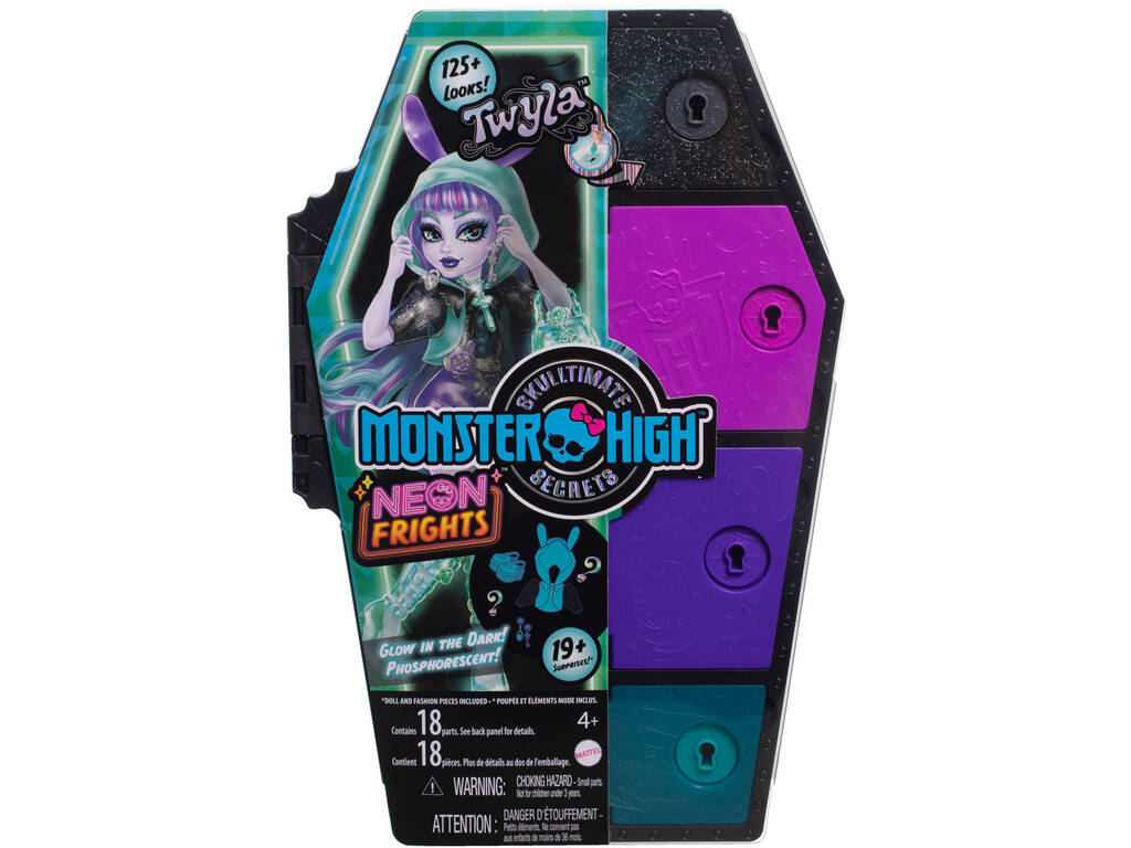 Monster High Skulltimate Secrets Neon Frights Muñeca Twyla Mattel HNF82