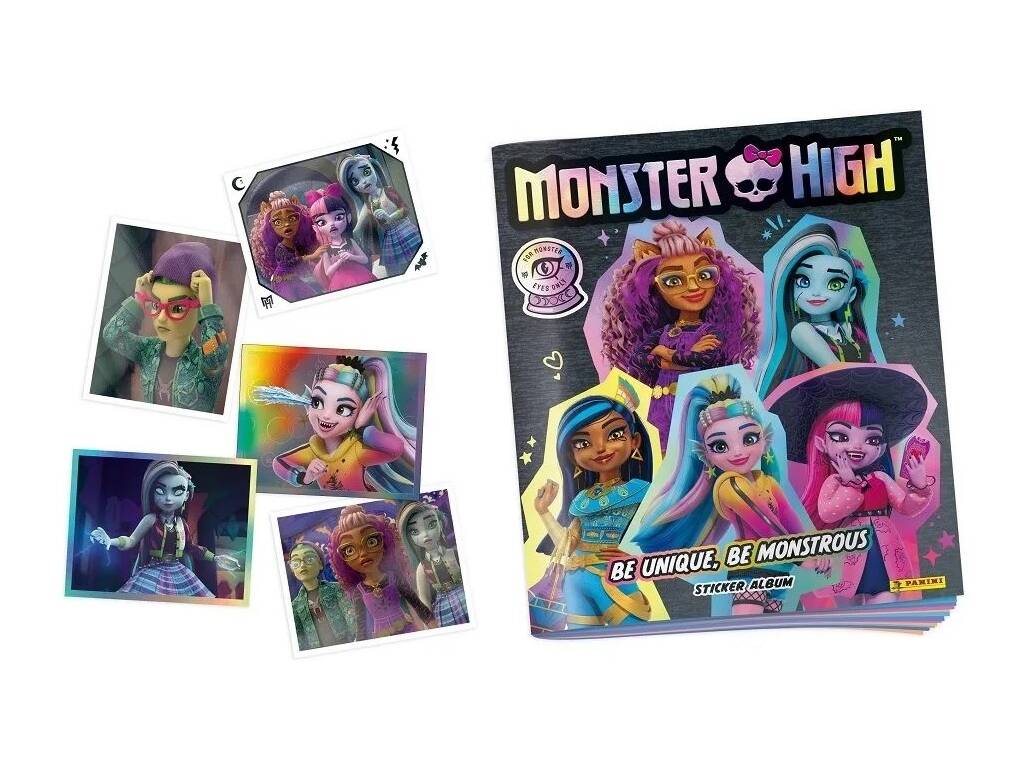 Monster High Starter Pack Álbum con 4 Sobres Panini