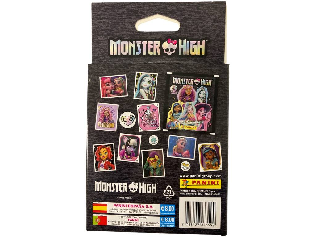 Ecoblister Monster High avec 10 enveloppes Panini