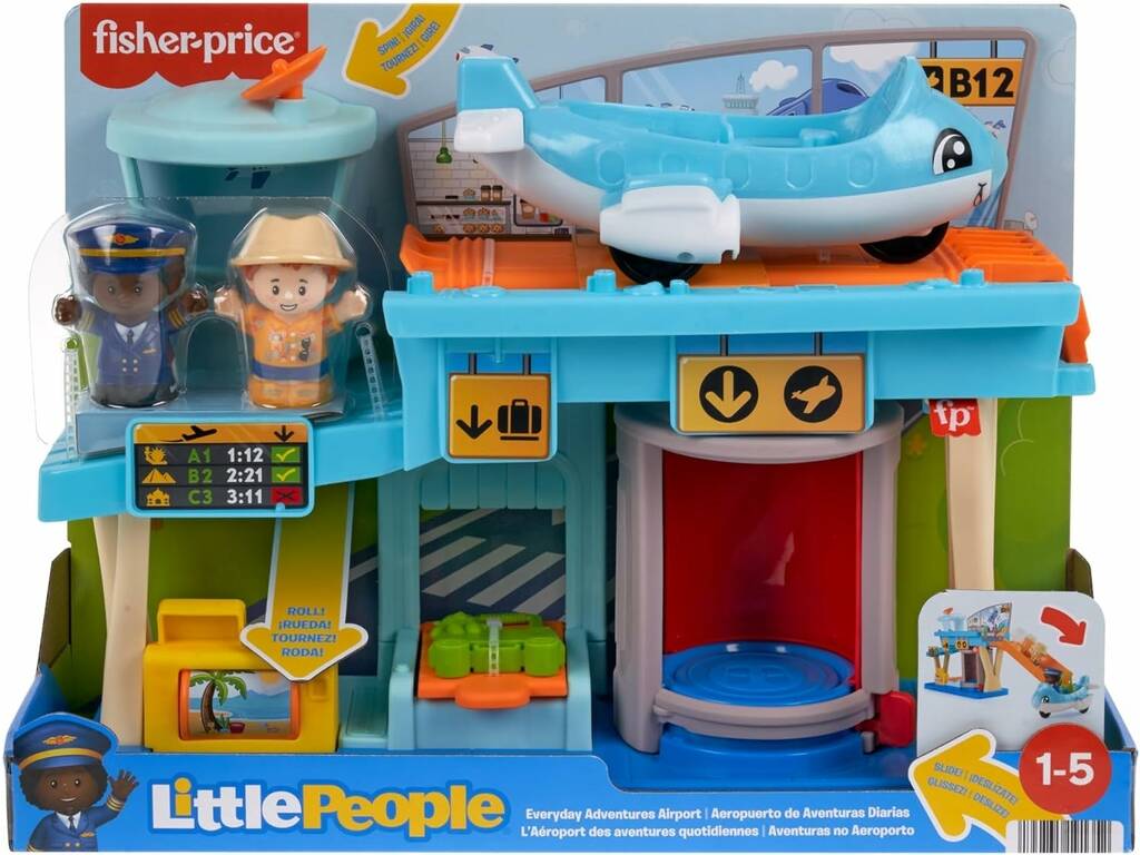 Fisher Price Little People Aeropuerto Aventuras Sin Fin Mattel HTJ26