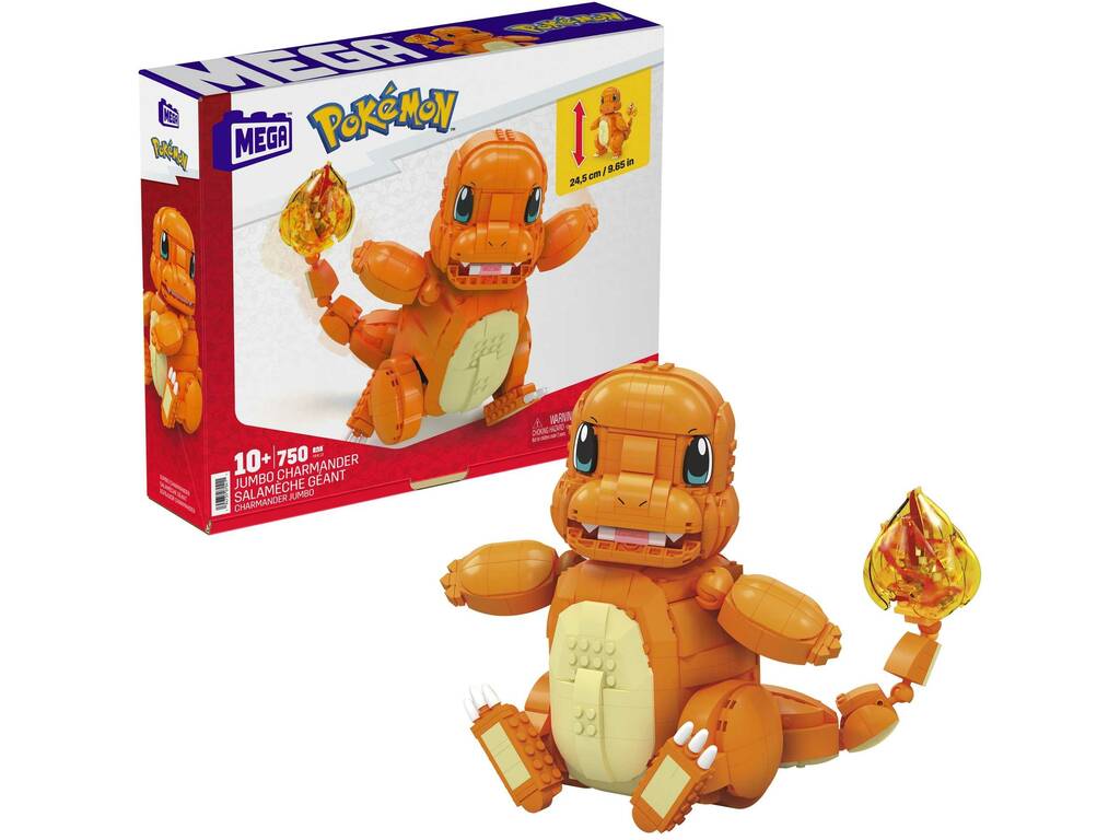 Pokémon Mega Figure Charmander Jumbo Mattel HHL13