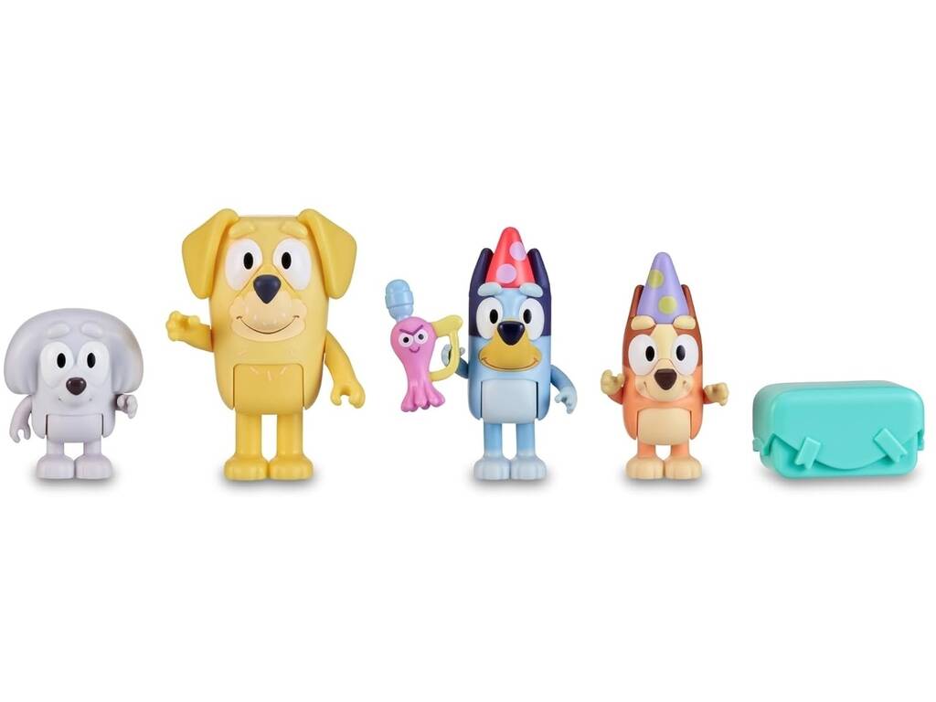 Bluey Pack 4 figurines Famosa BLY63000