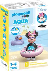 Playmobil 1.2.3 Disney Viagem à Praia de Minnie 71416