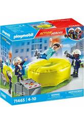 Playmobil Action Heroes Vigili del Fuoco con cuscinetto 71465