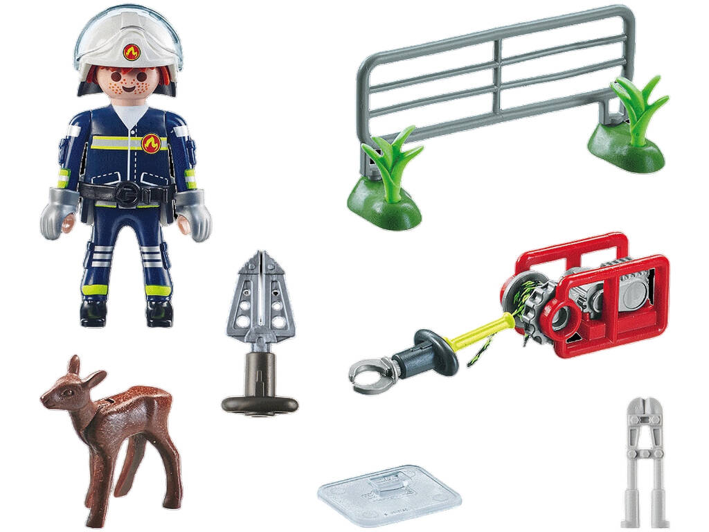 Playmobil Action Heroes Mission Firefighters Tierrettung 71467