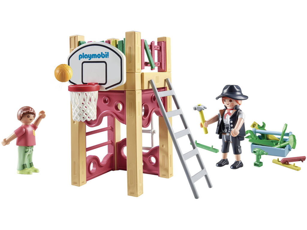 Playmobil My Life Carpinteira com Torre de Jogos 71475