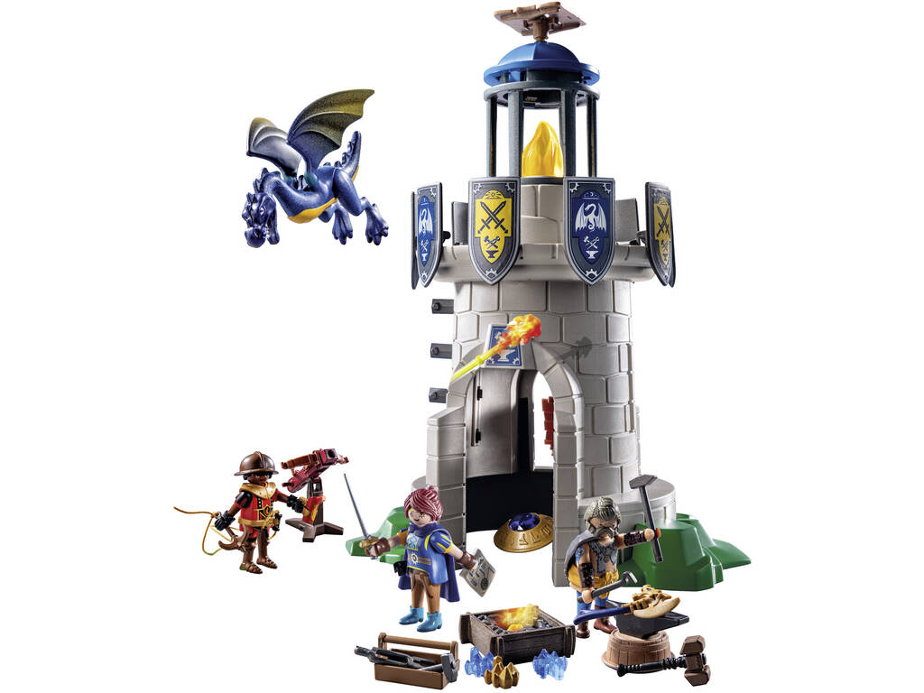 Playmobil Novelmore Tour des chevaliers avec forgeron et dragon 71483