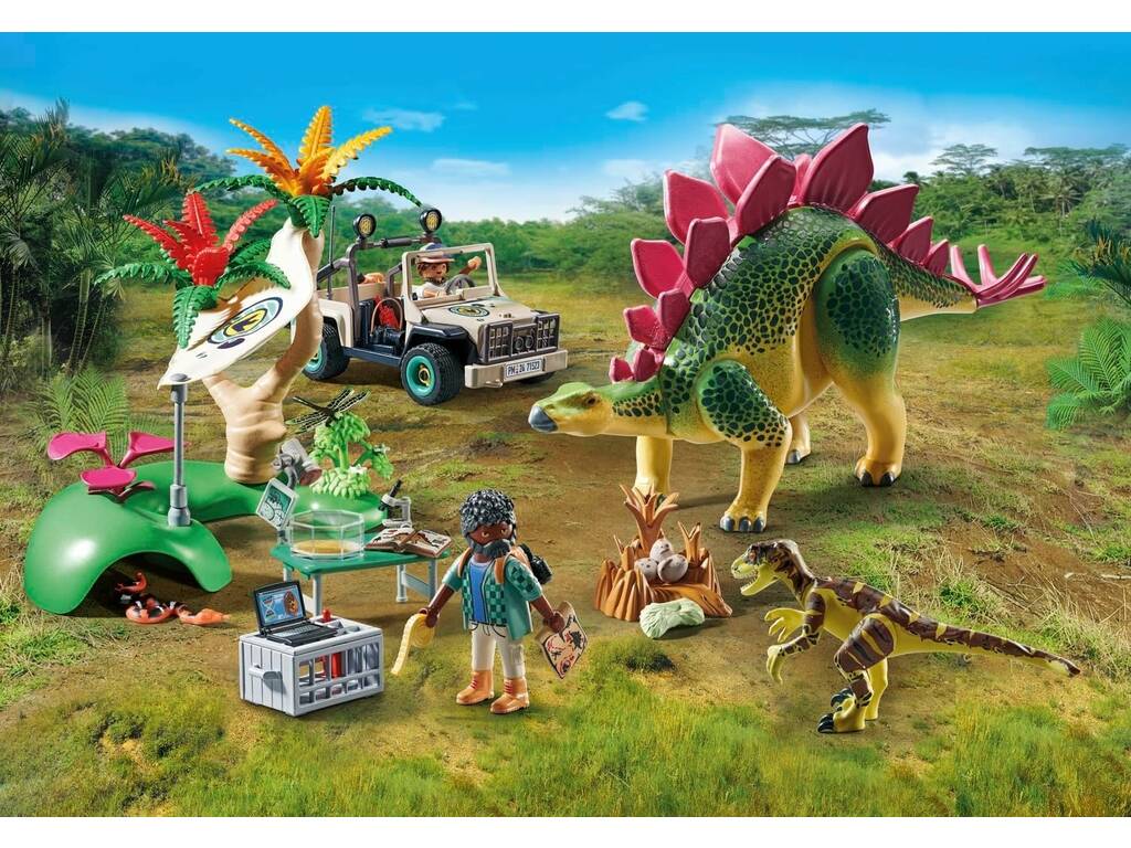 Playmobil Dinos Campamento de Investigacion con Dinosaurios 71523