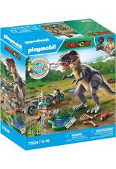 Playmobil Dinos T-Rex e Inseguitore 71524