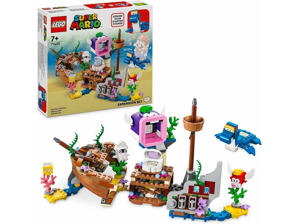 Lego Super Mario Expansion Set Dorrie and the Wrecked Ship 71432