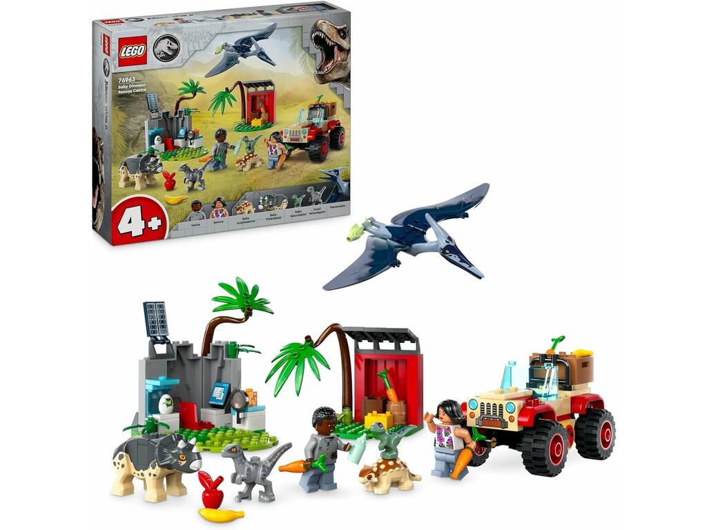 Lego Jurassic World Centro de Resgate de Filhotes de Dinossauros 76963
