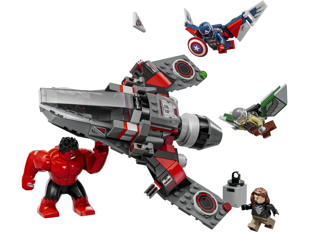 Lego Marvel Captain America Brave World Battaglia tra Capitan America e Hulk Rosso