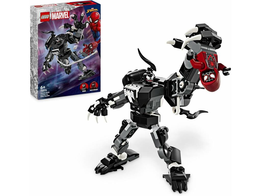 Lego Marvel Spiderman Armadura Robótica de Venom vs. Miles Morales 76276