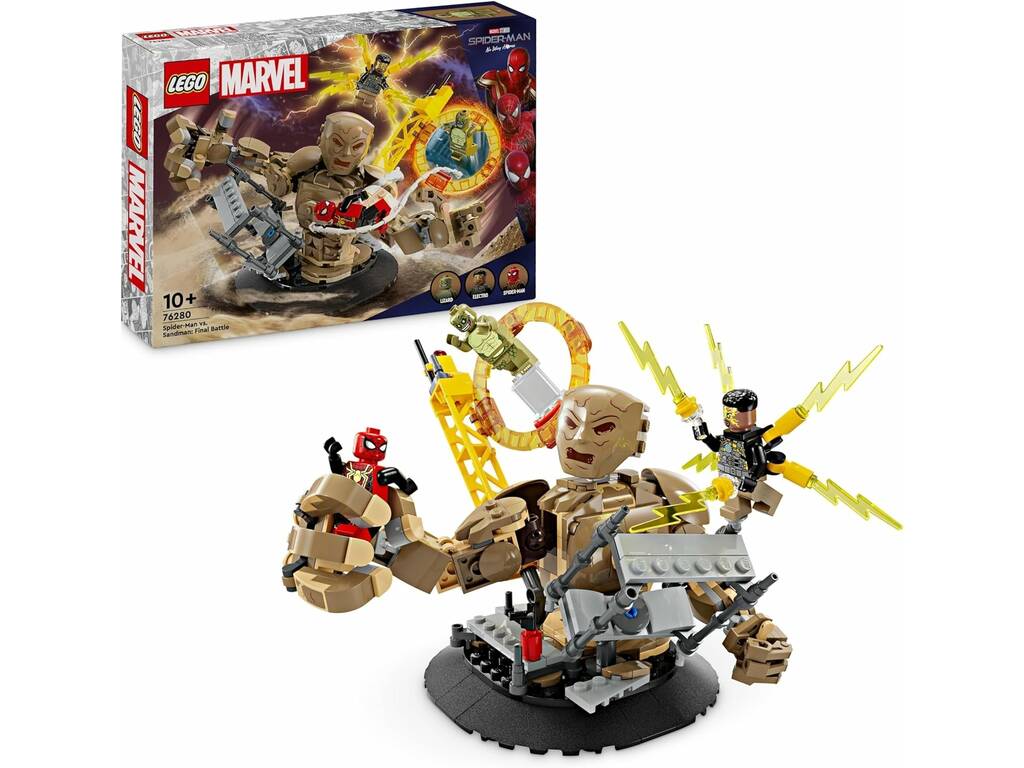 Lego Marvel Spiderman No Way Home Spiderman VS Sandman Batalha Final 76280