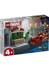 Lego Marvel Iron Man avec moto et Hulk 76287