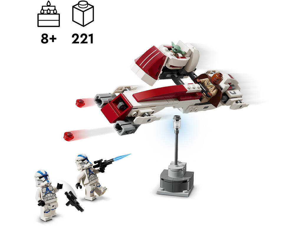 Lego Star Wars Huida en Speeder BARC 75378