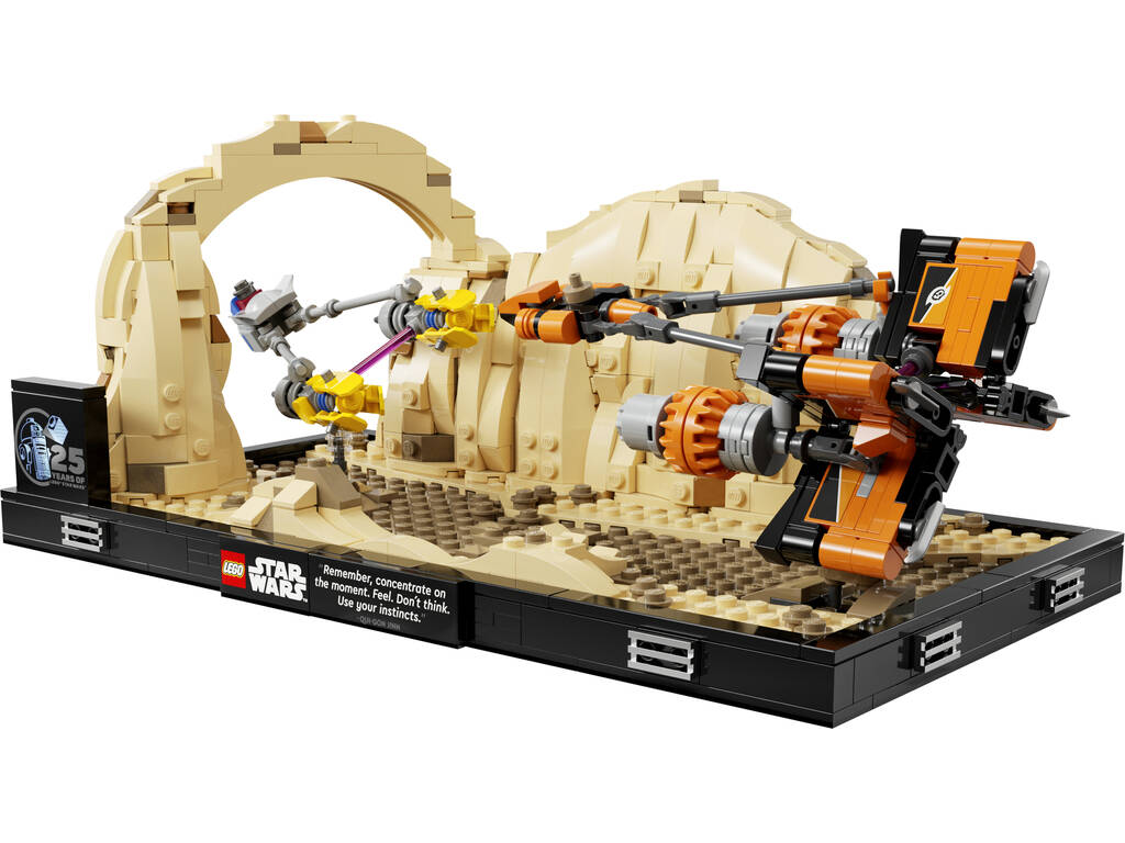 Lego Star Wars Diorama Gara di baccelli di Mos Espa 75380