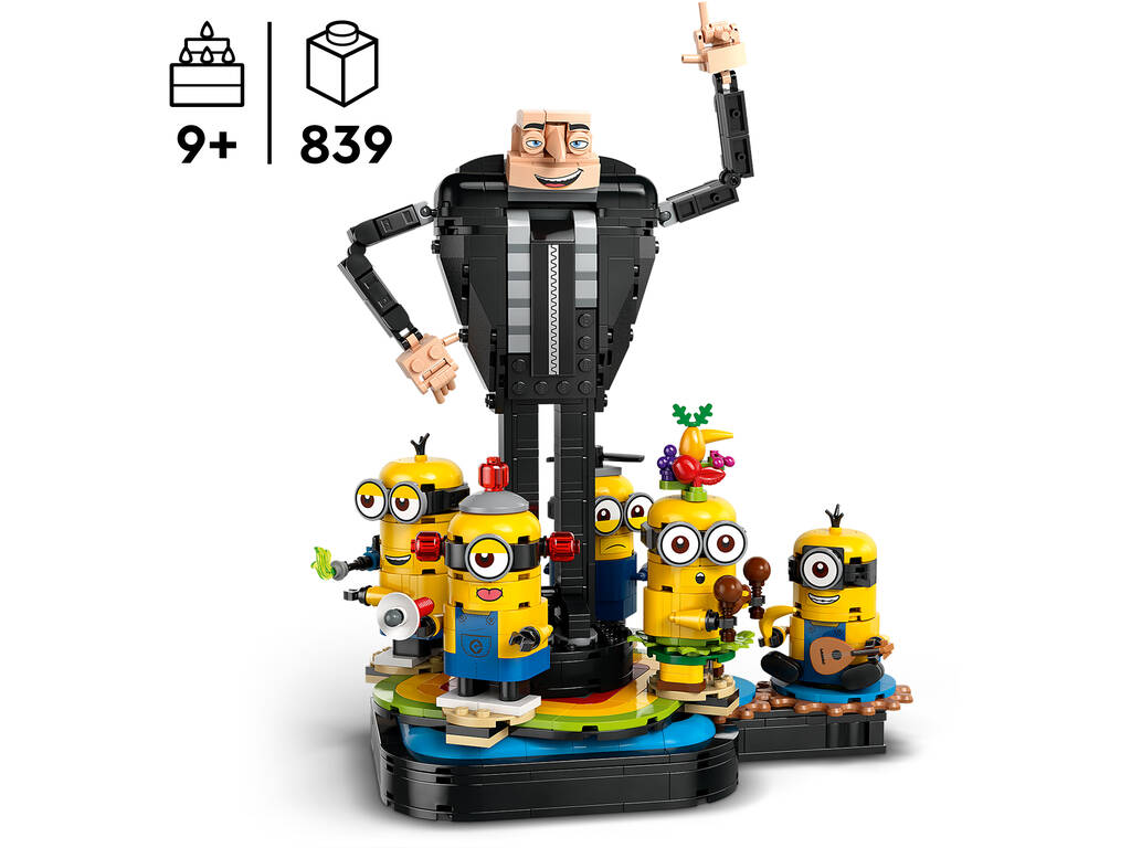 Lego Gru 4 Mi Villano Favorito Modelo de Gru y los Minions 75582