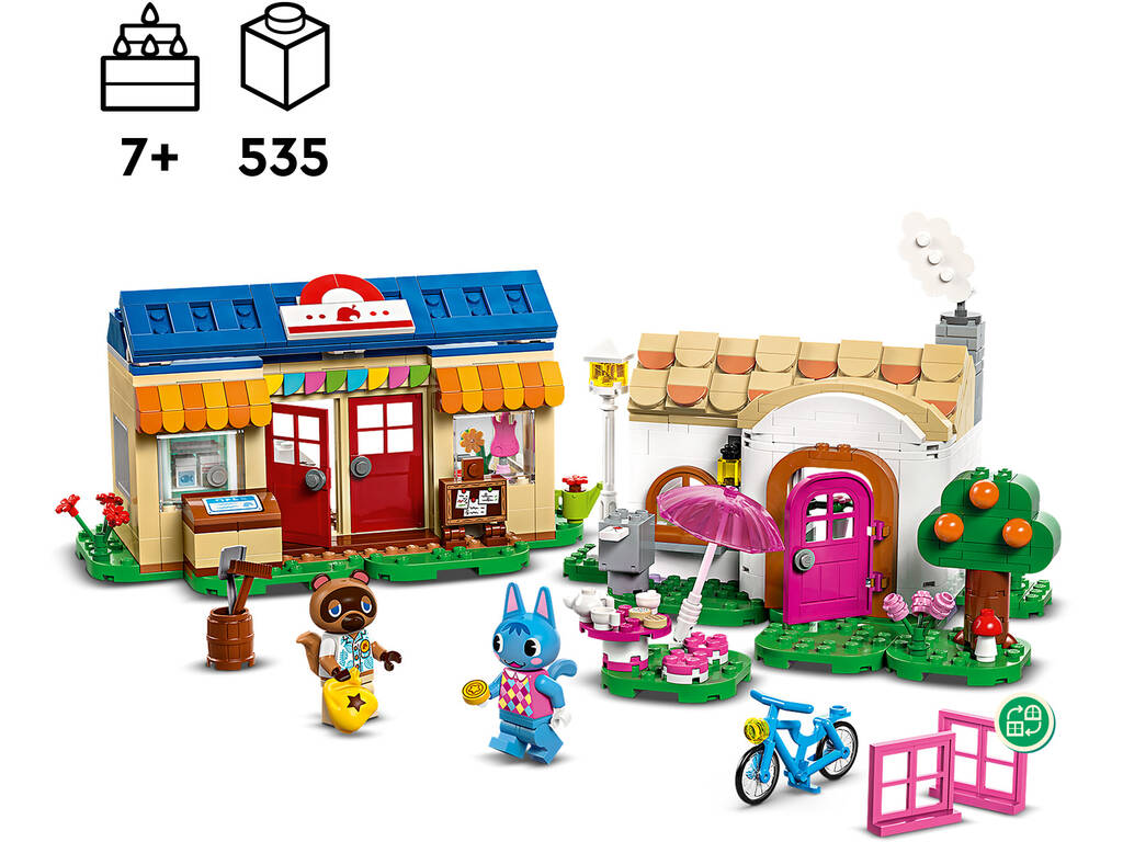 Lego Animal Crossing MiniNook y Casa de Minina 77050