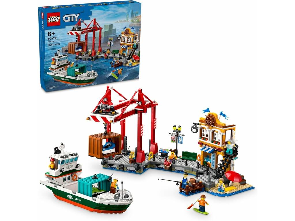 Lego City Puerto Marítimo con Buque de Mercancías 60422