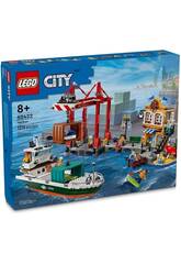 Lego City Seaport avec bateau de marchandises 60422