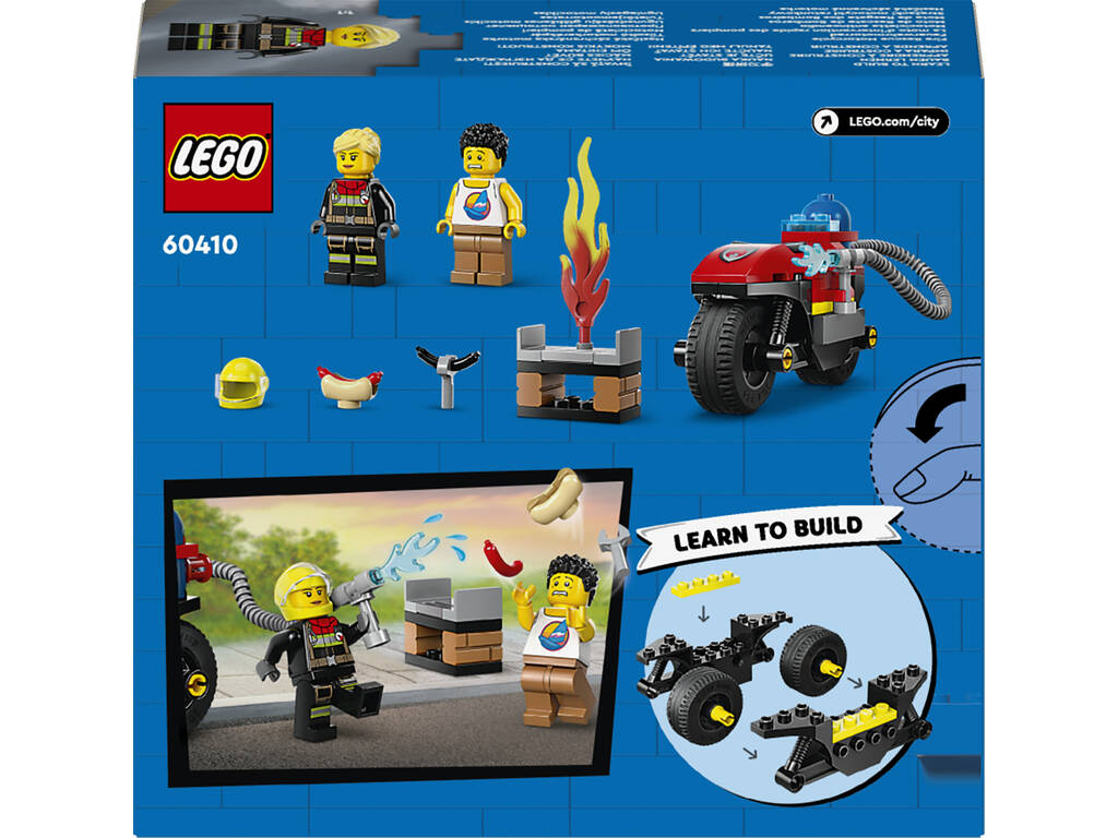 Lego City Moto de Resgate de Bombeiros 60410