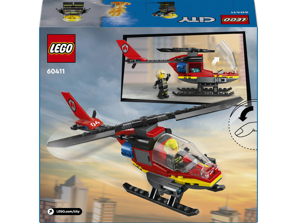 Lego City Helicóptero de Rescate de Bomberos 60411