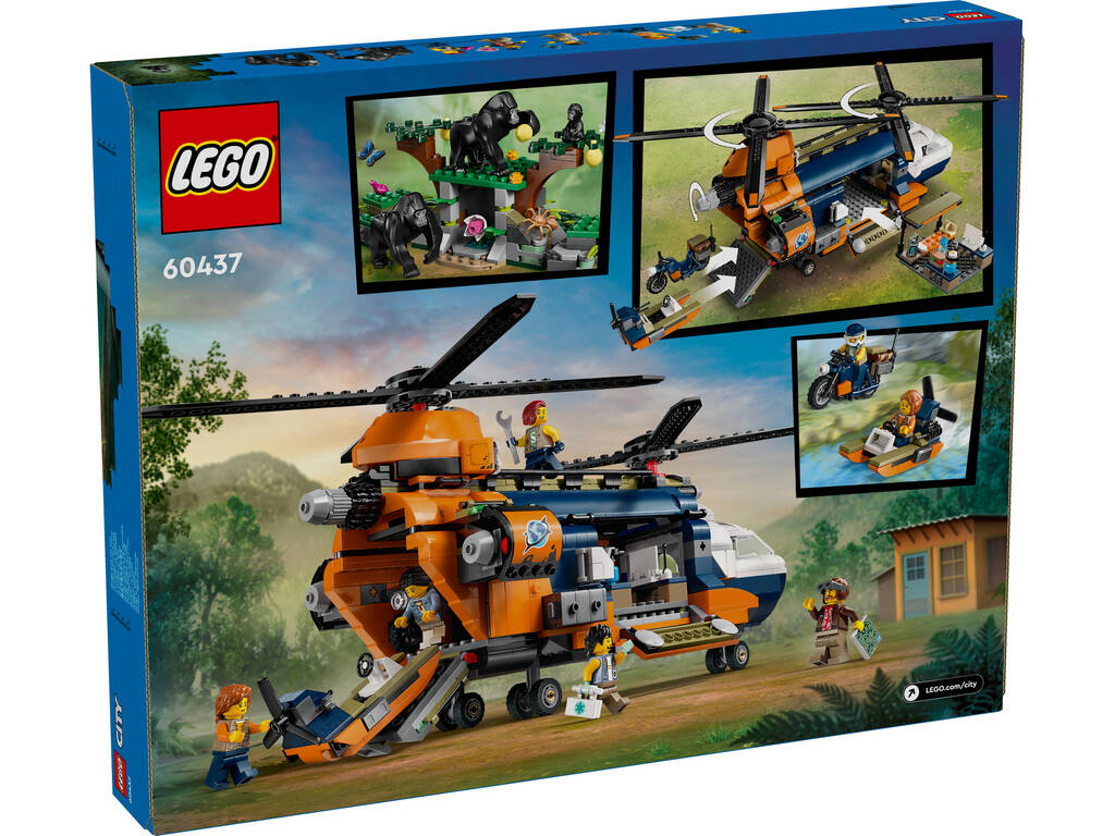 Lego City Exploration Jungle Explorers : Hélicoptère du camp 60437