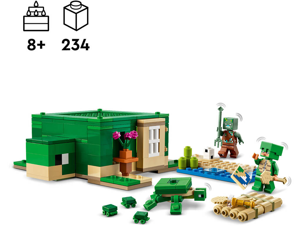 Lego Minecraft Maison Turtle Beach 21254