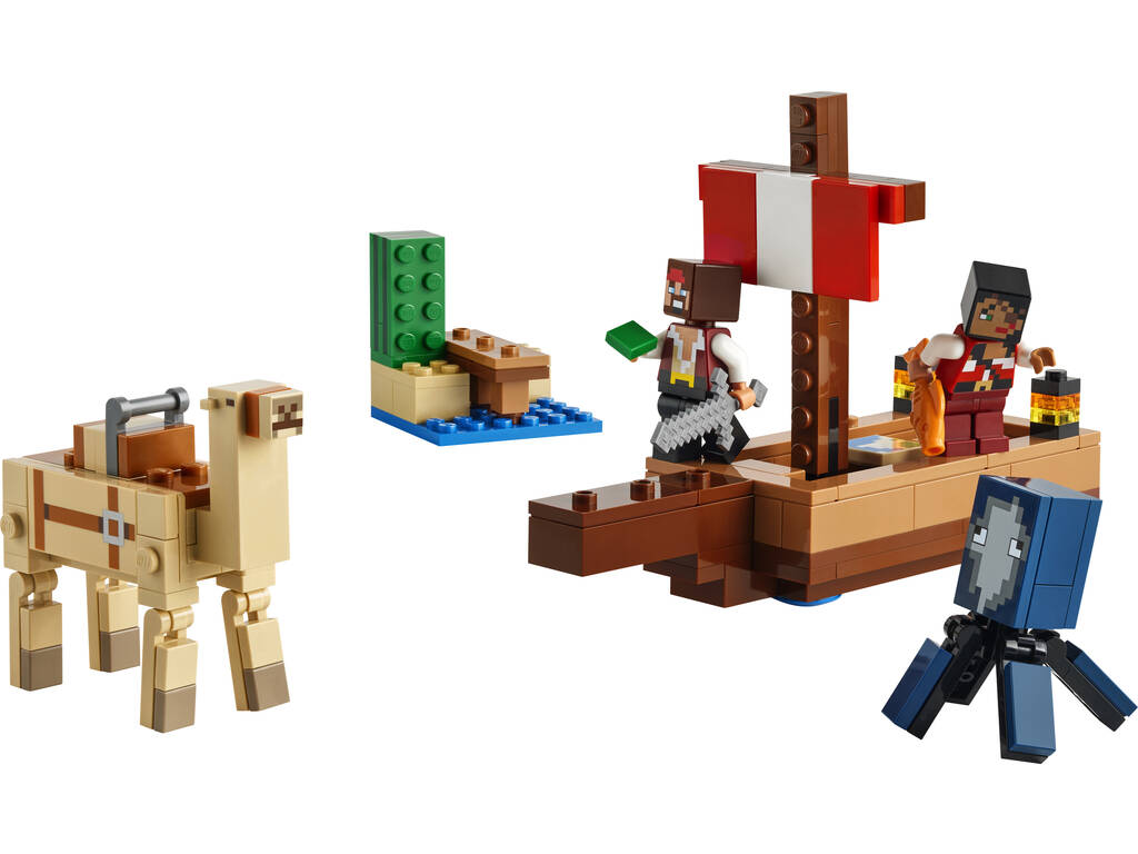 Lego Minecraft A Viagem no Barco Pirata de Lego 21259