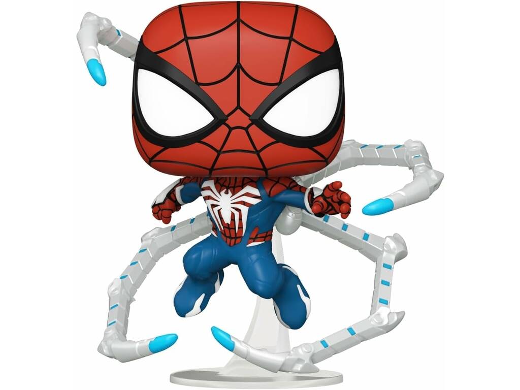 Funko Pop Marvel Spider-Man 2 Figure Peter Parker Advanced Suit 2.0 avec tête pivotante 76109