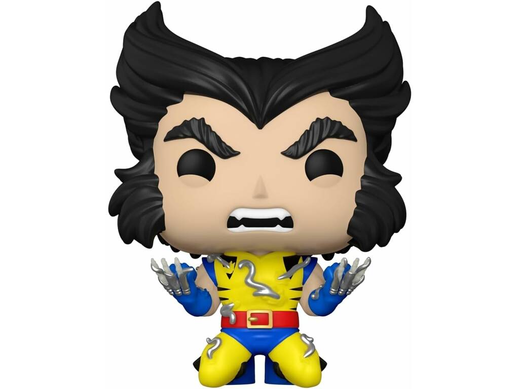 Funko Pop Marvel 50th Anniversary Wolverine Figur Wolverine Adamantium mit schwingendem Kopf 77436