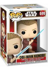 Funko Pop Star Wars Figura Obi-Wan Kenobi con Cabeza Oscilante 76018