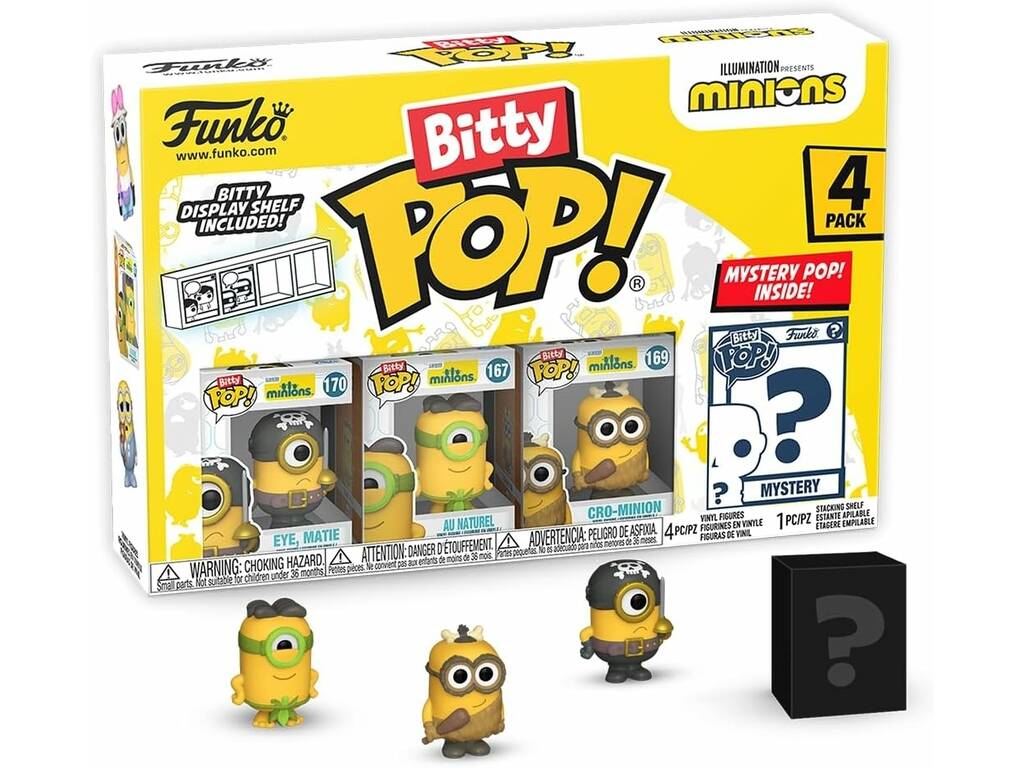 Funko Pop Bitty Minions Pack 4 Minifiguren 73035