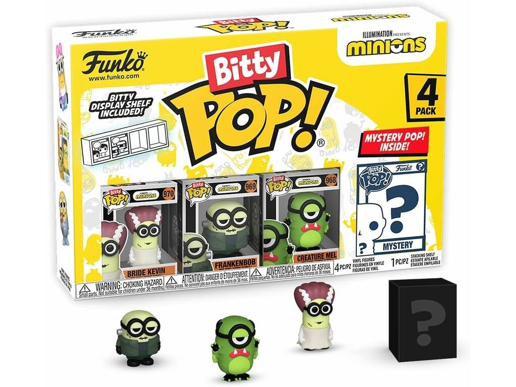 Funko Pop Bitty Minions 4 Pack Mini Figures 73036